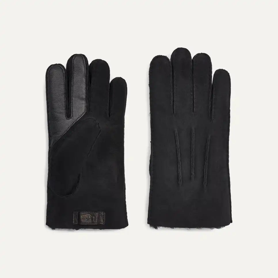 UGG Men's Contrast Sheepskin Tech Glove in Black