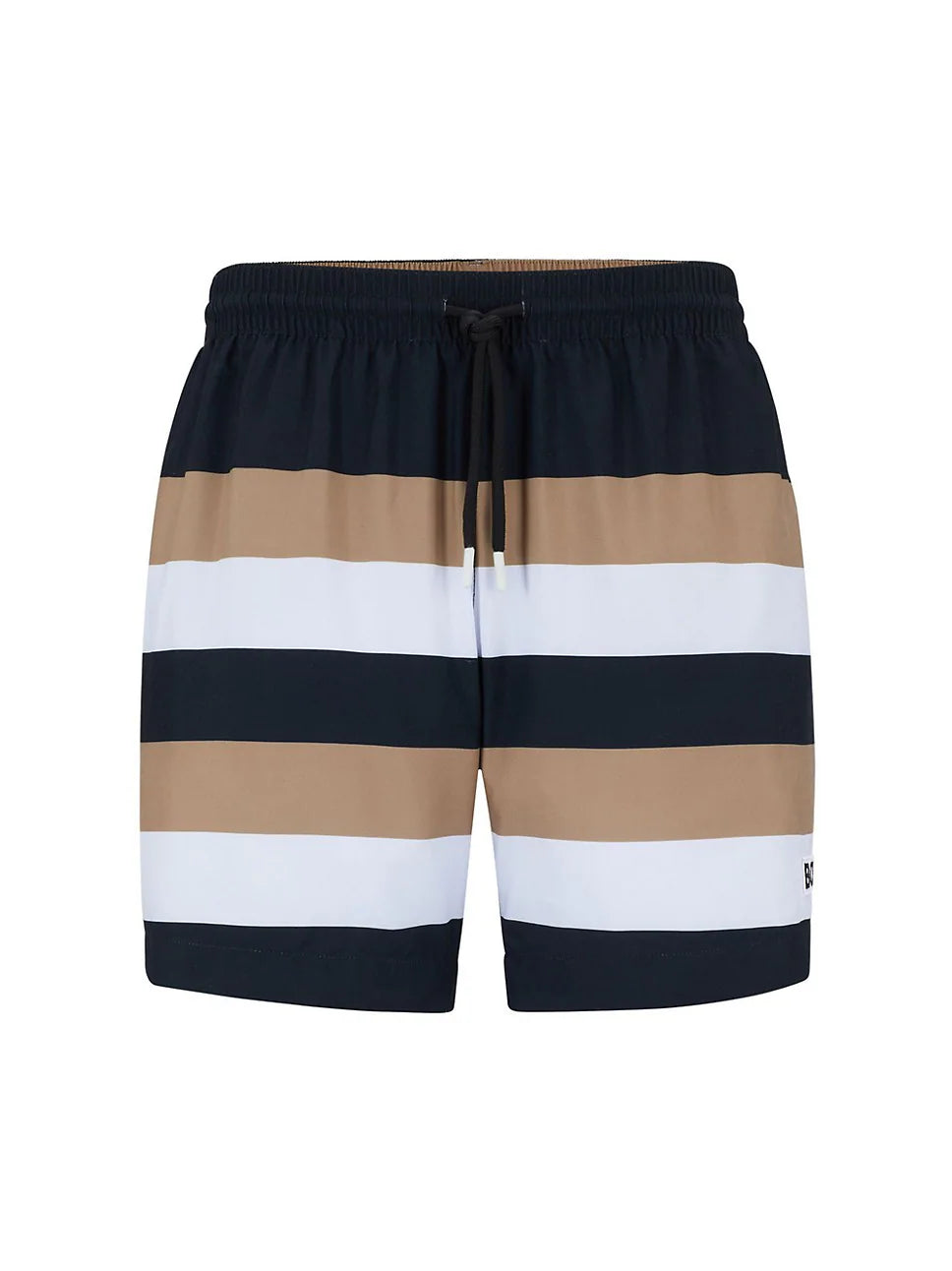 BOSS Block Stripe: Costume A Pantaloncino Uomo Con Stampa A Righe, Lavabile In Lavatrice