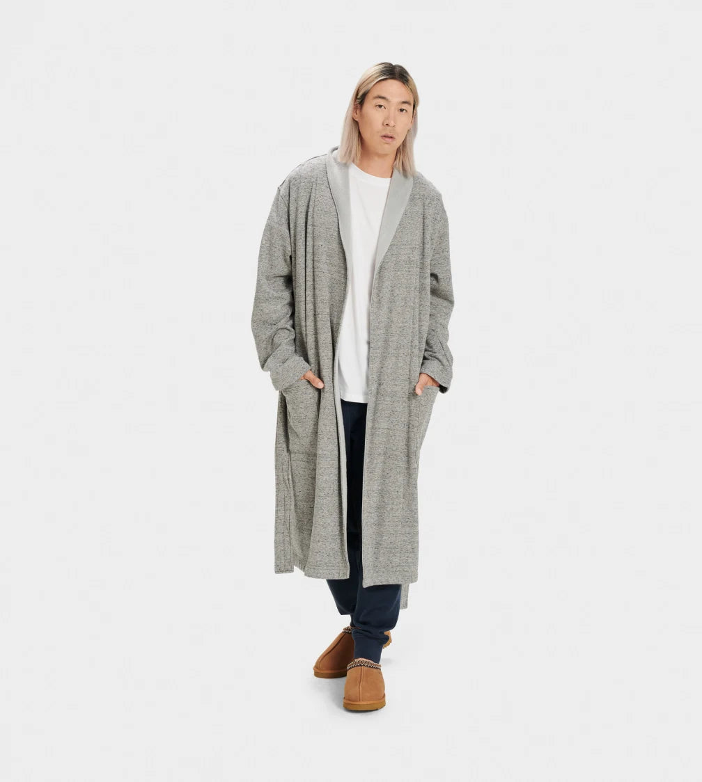 UGG Men's Robinson Lounge Robe Grey Heather #1096932