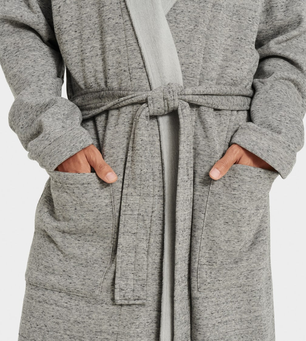 UGG Men's Robinson Lounge Robe Grey Heather #1096932
