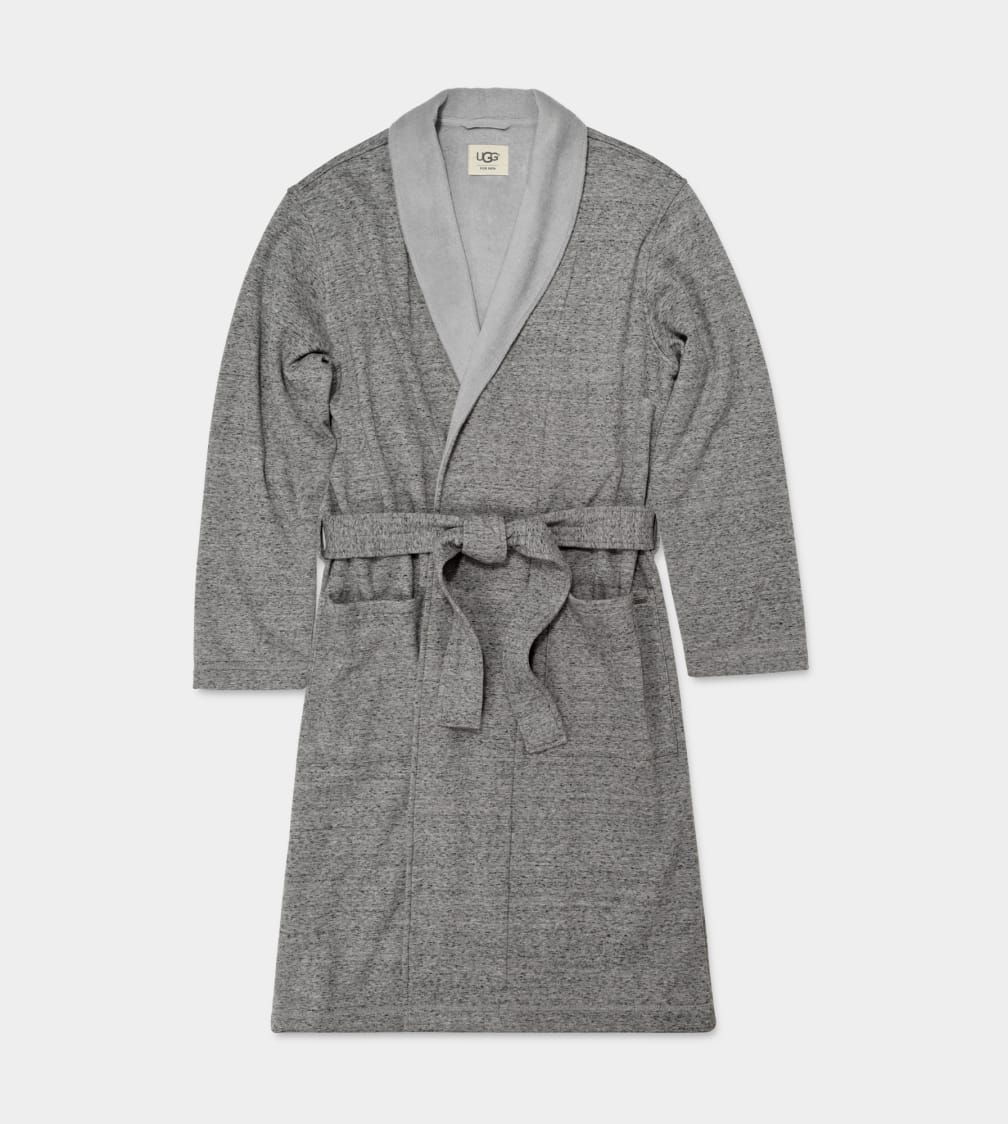 UGG Men's Robinson Lounge Robe Grey Heather #1096932