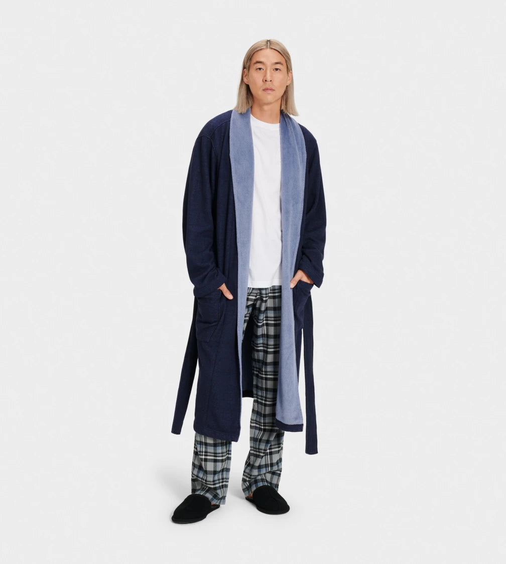 UGG Men's Robinson Lounge Robe Navy Heather #1096932