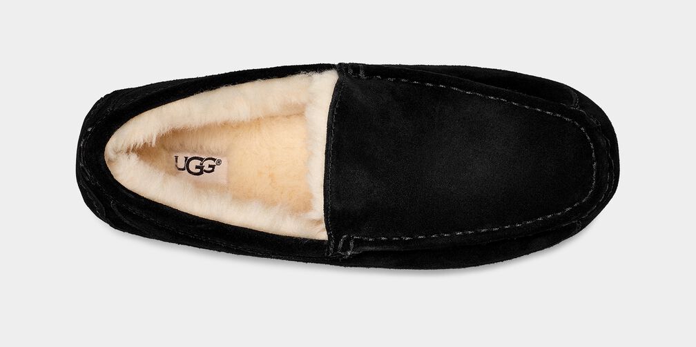 UGG Men's Ascot Suede Black Slipper style #1101110
