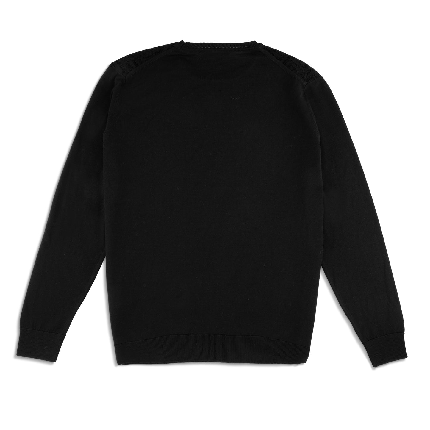 SANDORY Men's Merino Wool chenille Zig Zag Design Crew Neck Sweater