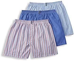 Jockey Men's Colored Full Cut Woven Boxers 3pk style #9900