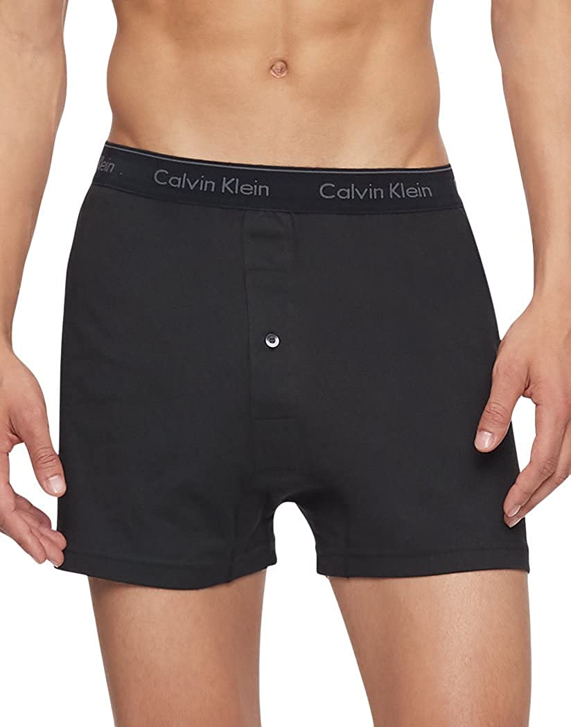 Calvin Klein Men's 3pk Cotton Knit Boxer Shorts Style NB4005
