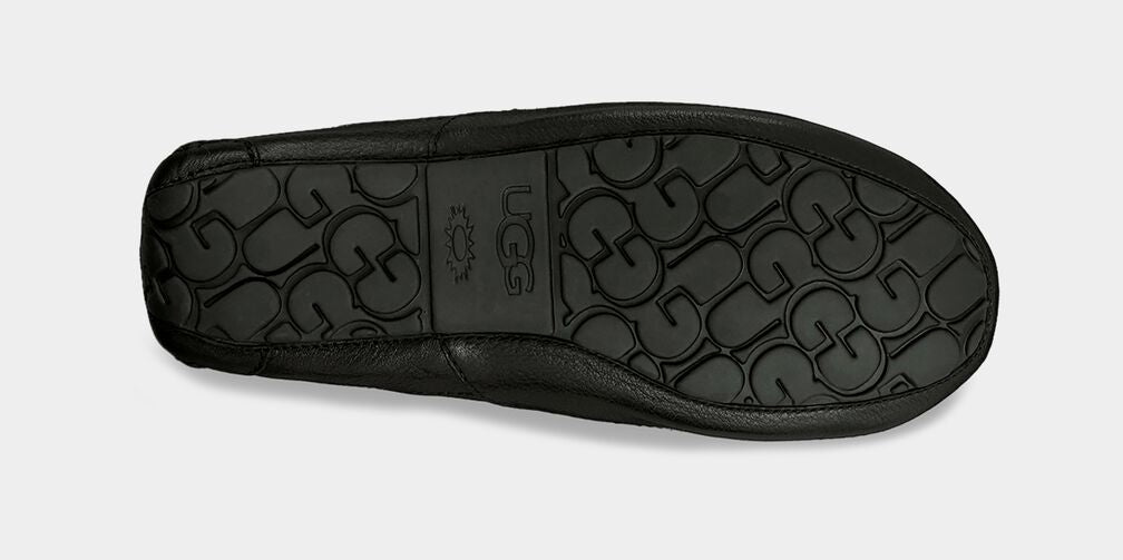 UGG Men's Ascot Leather Black Slipper style #5379