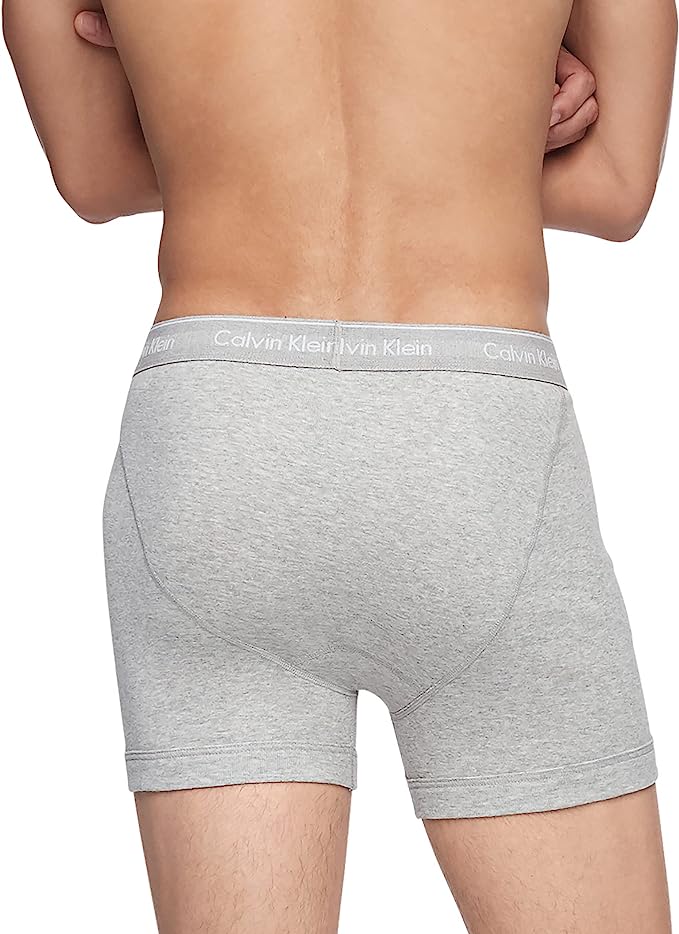 Calvin Klein Men's 3pk Cotton Knit Boxer Briefs Grey Style NB4003