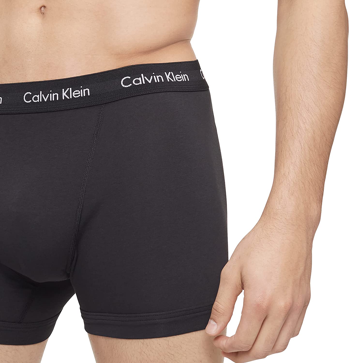 Calvin Klein Men's 3pk Cotton Knit Boxer Briefs Black Style NB4003