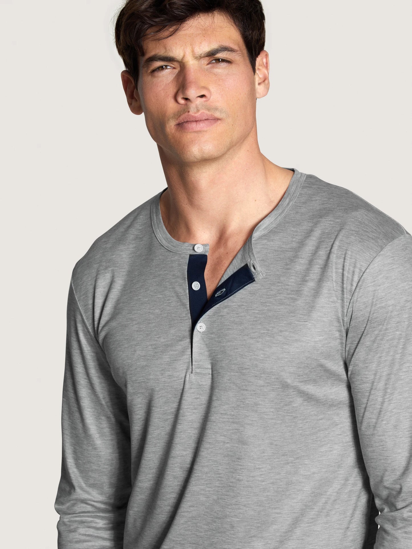 CALIDA Men's 100% Nature Night 3 Button Tencel Pajamas Set 43969