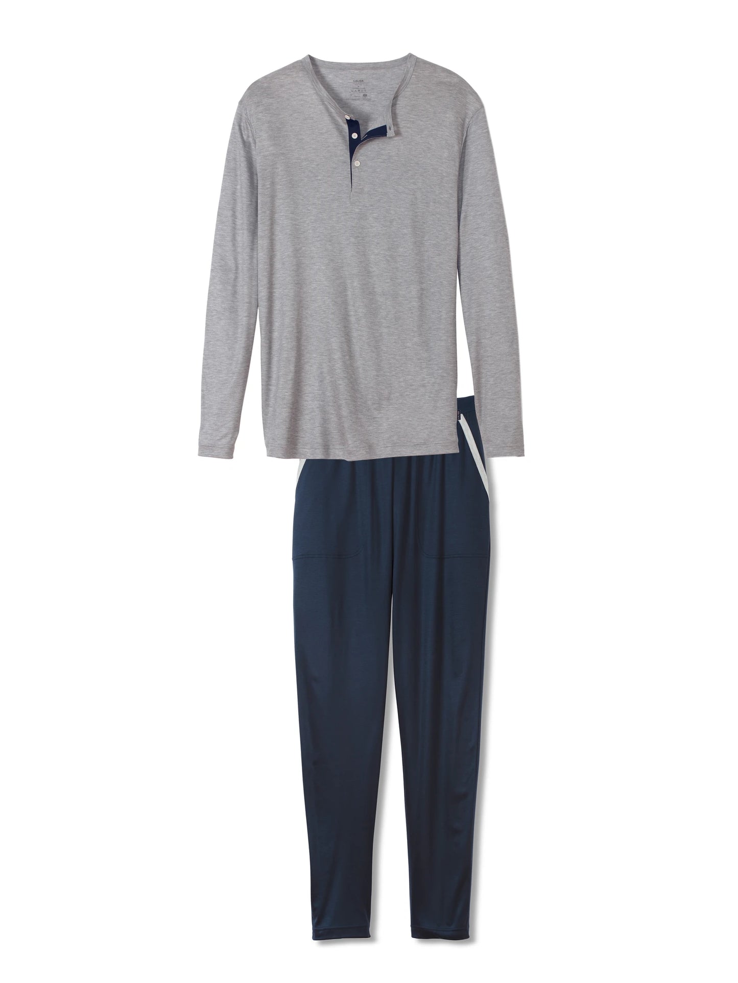 CALIDA Men's 100% Nature Night 3 Button Tencel Pajamas Set 43969