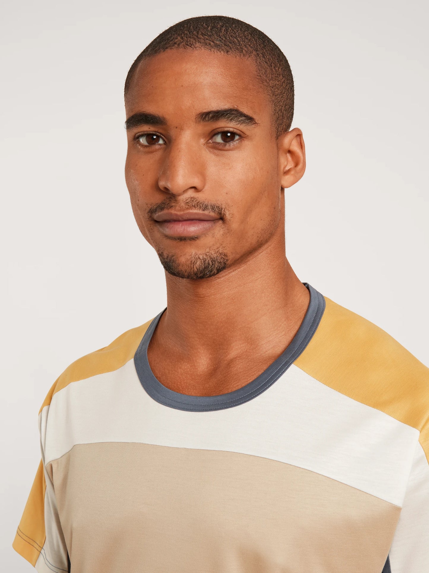 CALIDA Men's 100% Tencel Crew Neck Short Pajamas Set 46780