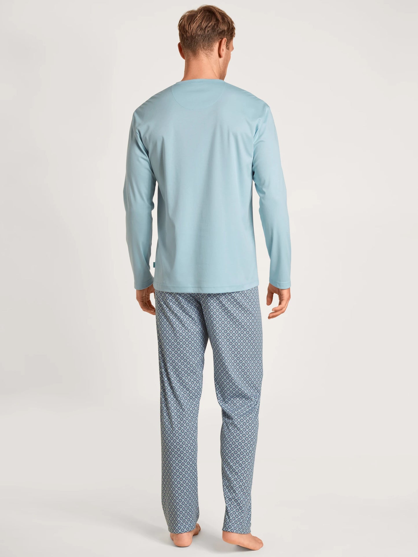 CALIDA Men's 3 Button Relax Choice 1 Swiss Cotton Pajamas Set 42186