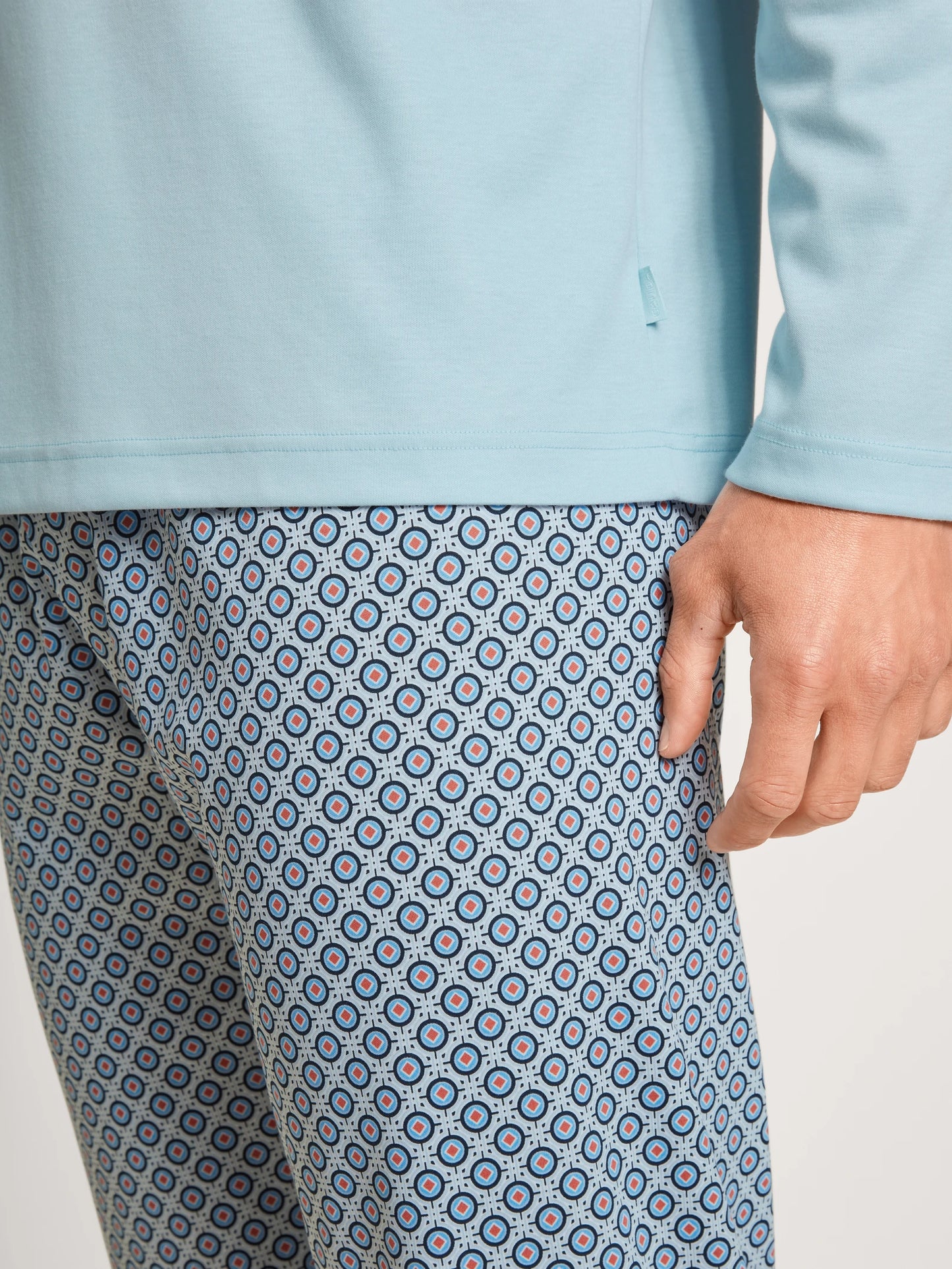 CALIDA Men's 3 Button Relax Choice 1 Swiss Cotton Pajamas Set 42186