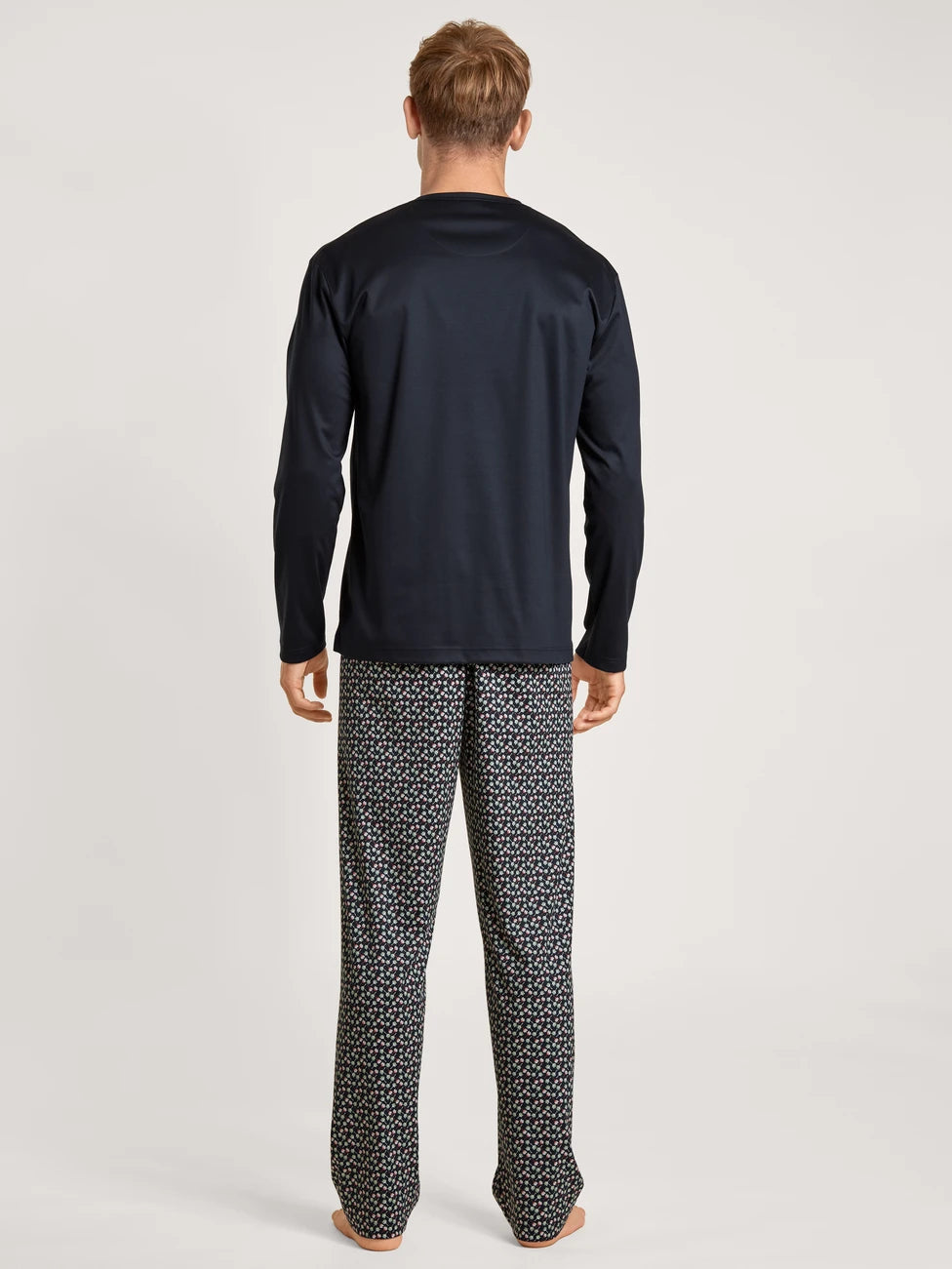 CALIDA Men's 3 Button Relax Selected Swiss Cotton Pajamas Set 43285