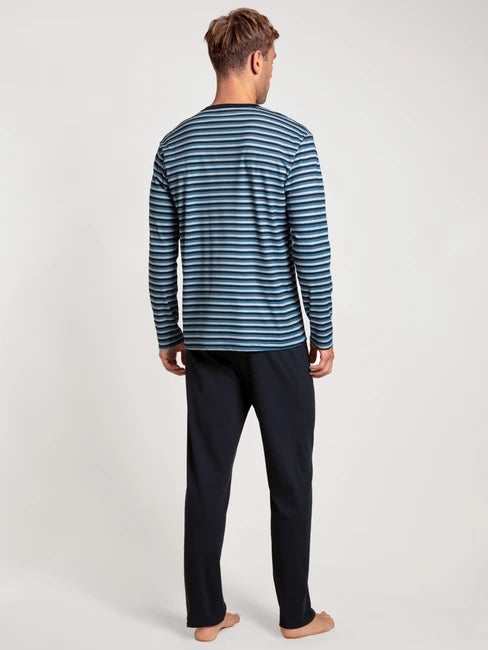 CALIDA Men's Relax Streamline 1 Crew Neck Pajamas Set 43386