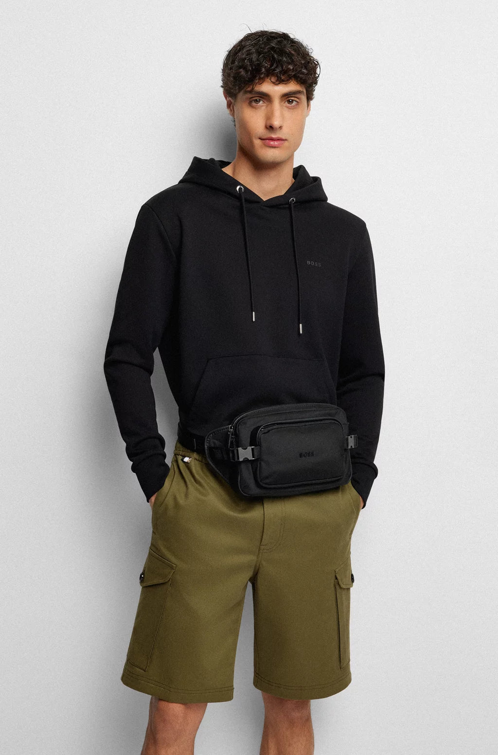 Hugo Boss Men's Catch Belt Bum Bag Black 50472937