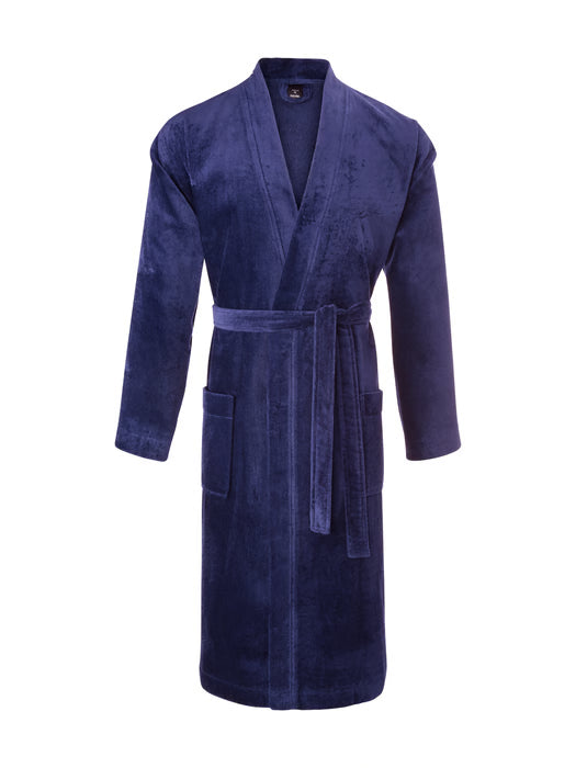 CALIDA After Shower Bathrobe In Navy Blue