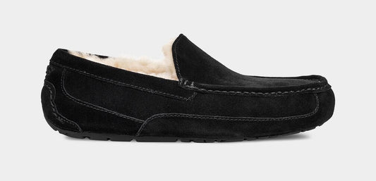 UGG Men's Ascot Suede Black Slipper style #1101110