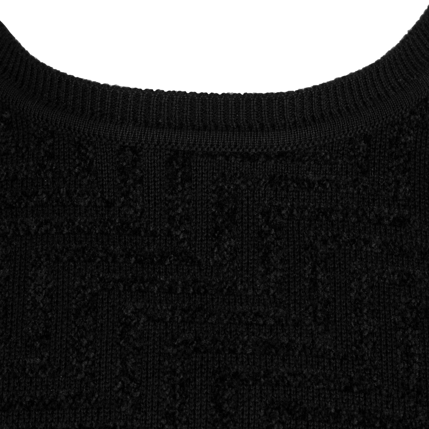 SANDORY Men's Merino Wool chenille Zig Zag Design Crew Neck Sweater