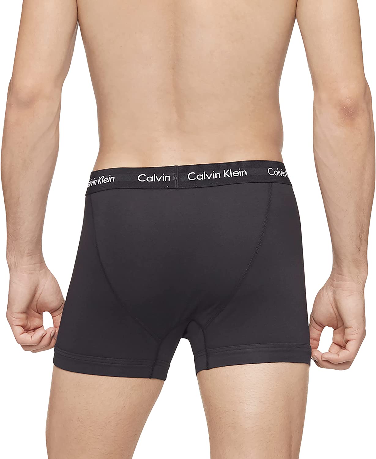 Calvin Klein Men's 3pk Cotton Knit Boxer Briefs Black Style NB4003