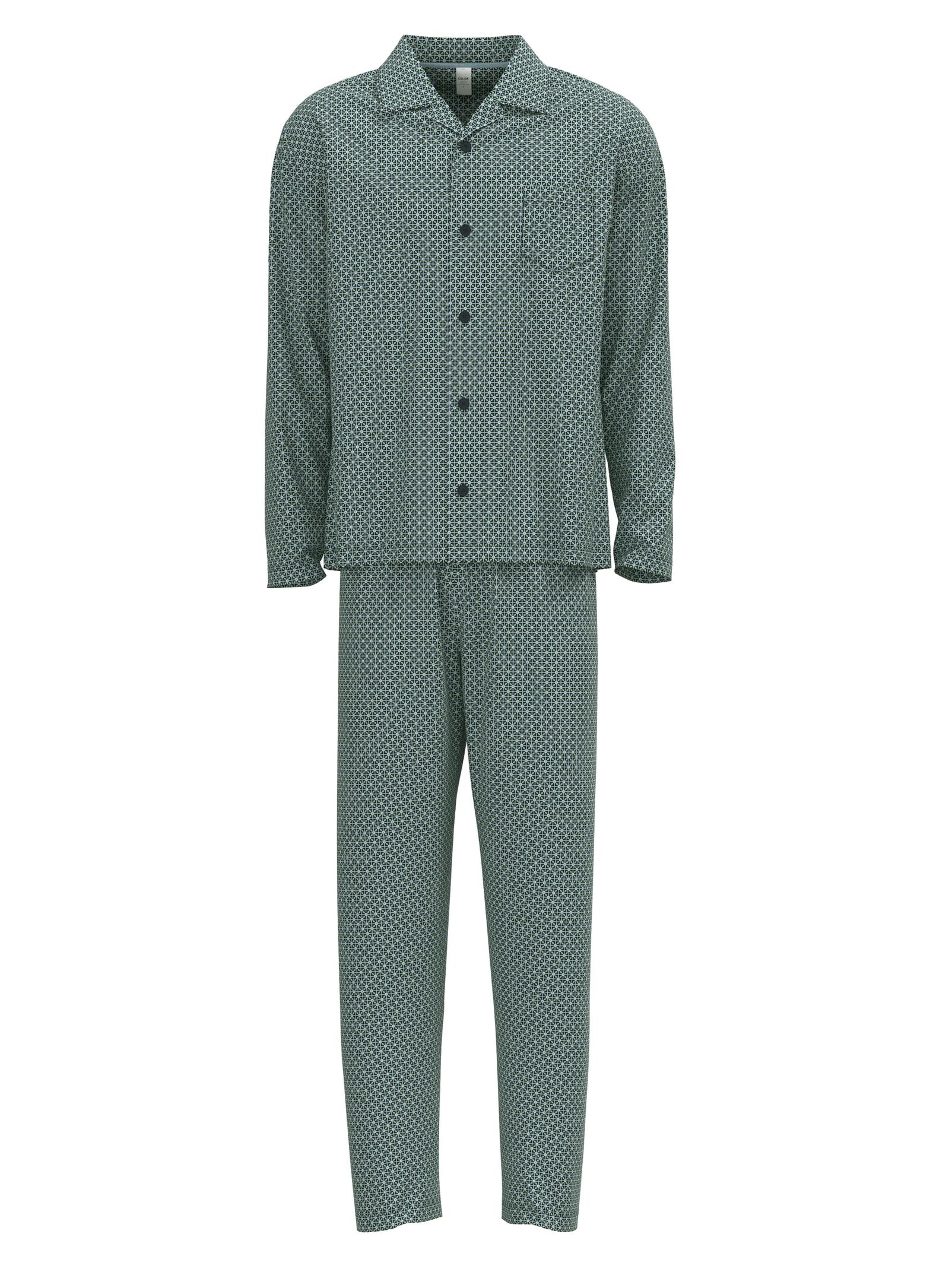 CALIDA Men s Button Down Cotton Knit Pajamas Set 44784 The Right